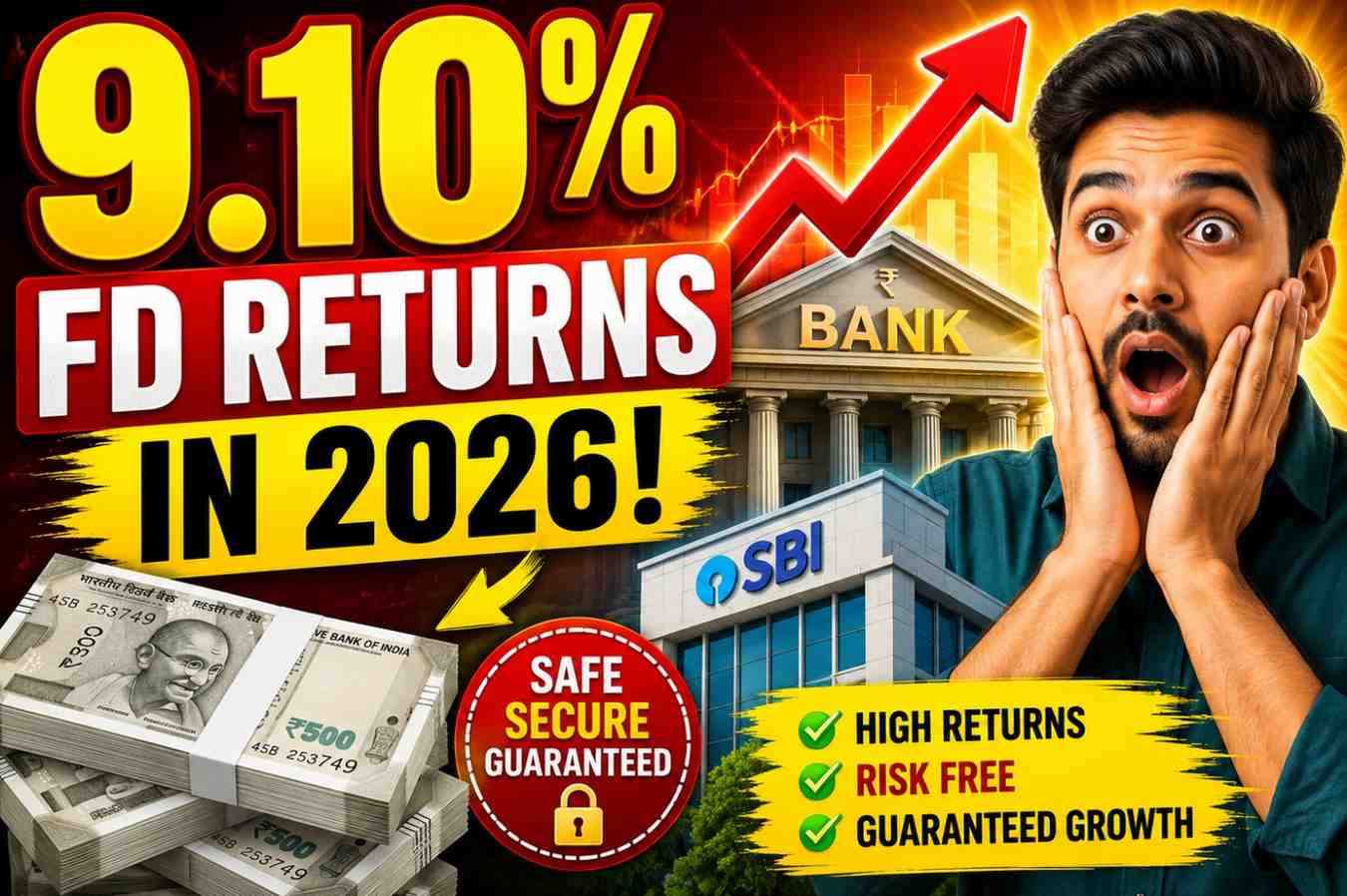 Highest FD Interest Rates in India August 2026: Earn Up to 9.10%