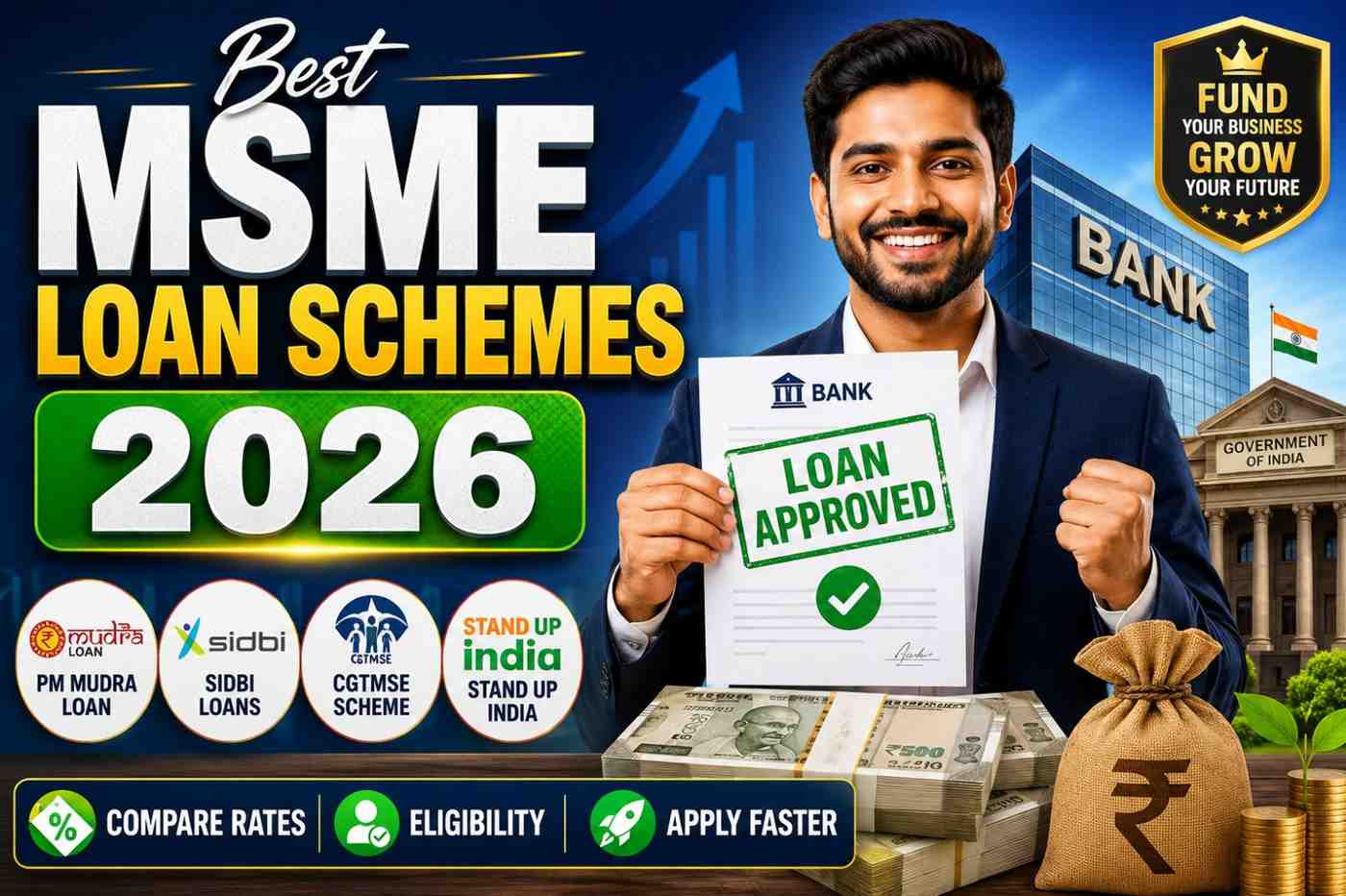 Best MSME Business Loan Schemes in India (2026 Complete Guide)
